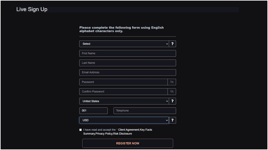 Opening a trading account with Alchemy Markets