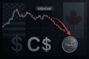 USD/CAD Elliott Wave: 4th Wave In Place
