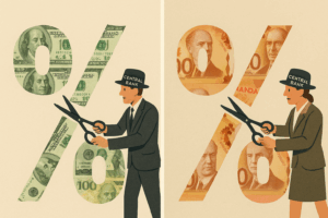 USD/CAD Elliott Wave: The Wake of a Double Rate Cuts