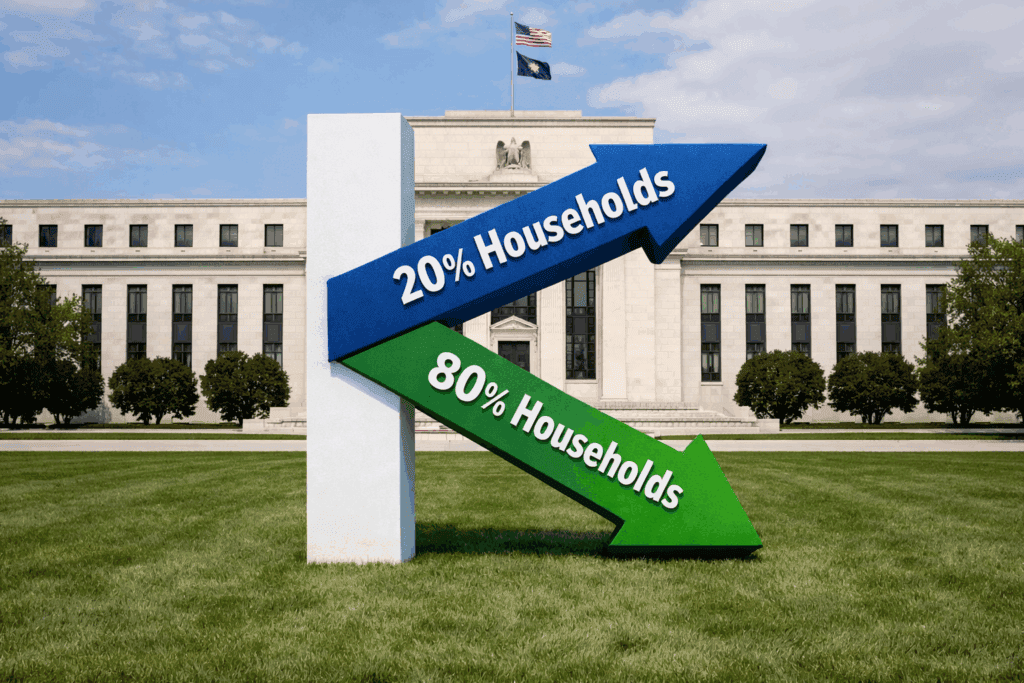 A K-Shaped Economy, Sticky Inflation, and a Bullish EUR/USD Triangle