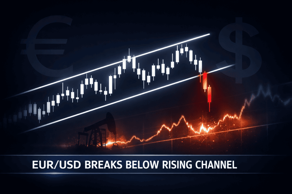 EUR/USD Breaks Rising Channel as Energy Prices Surge