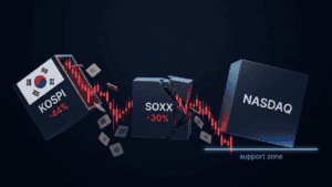 KOSPI Fell 44%, SOXX 30%: Is US Tech on the Brink?