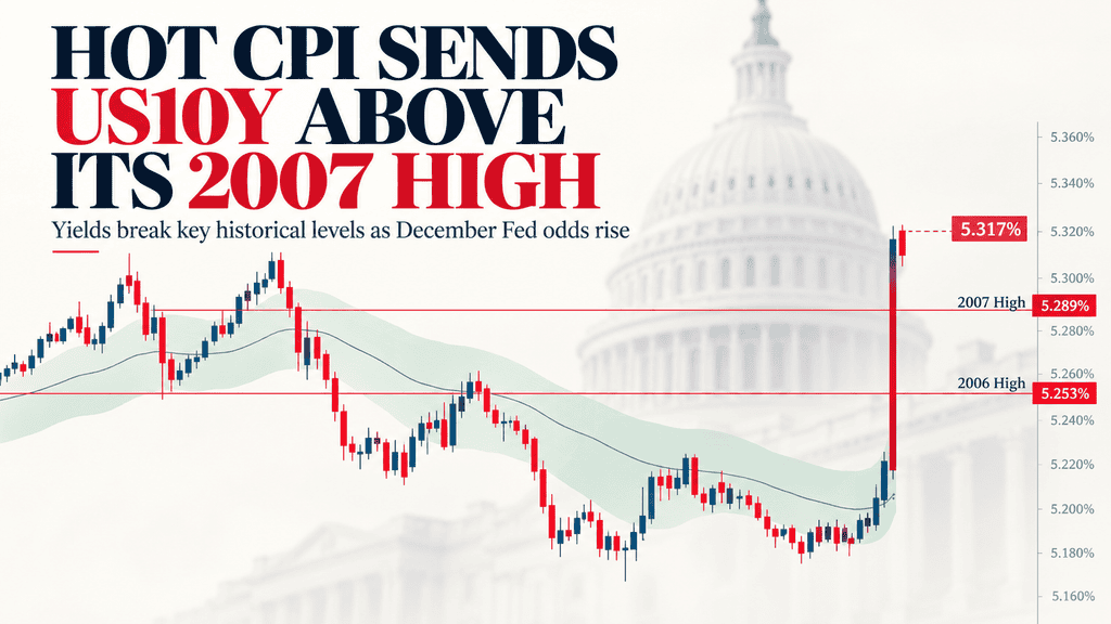 Hot CPI Sends US10Y Above Its 2007 High